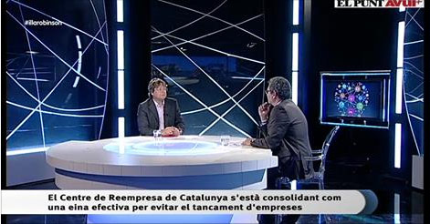 Albert Colomer, director del Centre de Reempresa de Catalunya, a l’Illa de Robinson de El Punt Avui TV